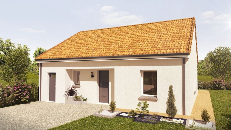 Terrain + Maison neuve de 71&nbsp;m² à Clisson