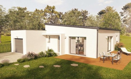 Terrain + Maison neuve de 89&nbsp;m² à Bouaye