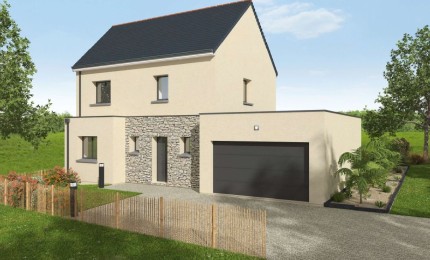 Terrain + Maison neuve de 121&nbsp;m² à La Chapelle-Heulin