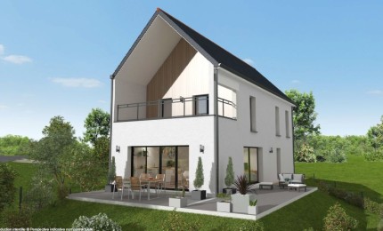 Terrain + Maison neuve de 134&nbsp;m² à Vigneux-de-Bretagne