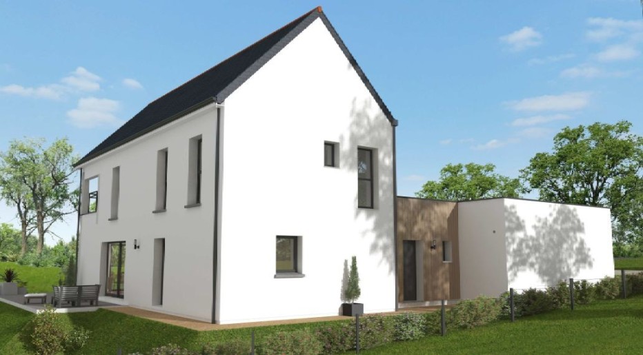 Terrain + Maison neuve de 134&nbsp;m² à Vigneux-de-Bretagne