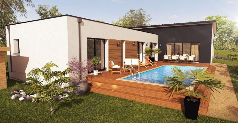 Terrain + Maison neuve de 153&nbsp;m² à Rezé