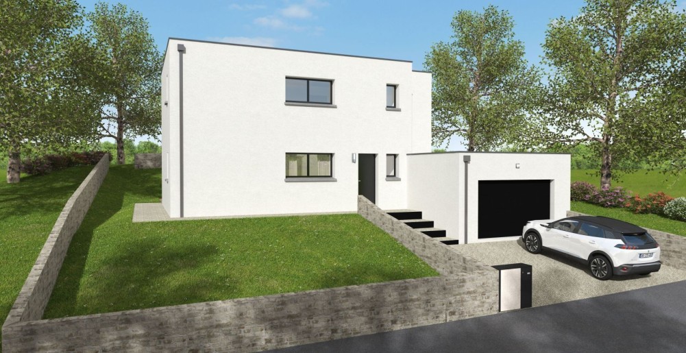 Terrain + Maison neuve de 124&nbsp;m² à Rezé