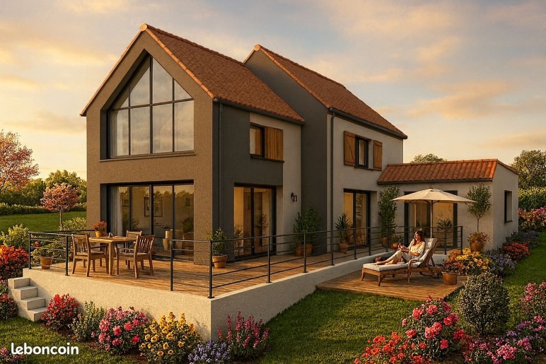 Terrain + Maison neuve de 200&nbsp;m² à Rezé