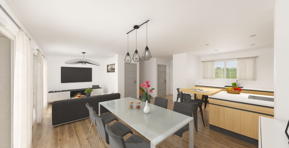 Terrain + Maison neuve de 124&nbsp;m² à Saint-Philbert-de-Grand-Lieu