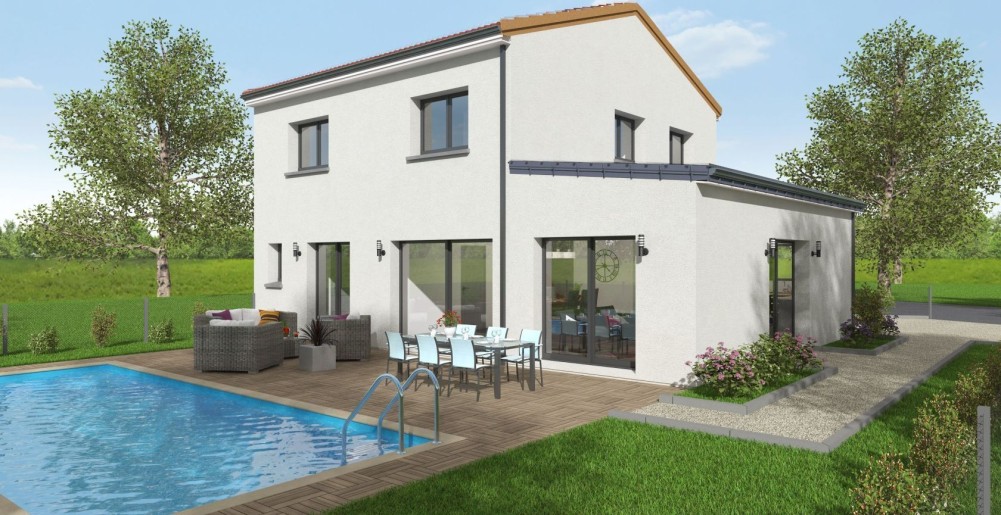 Terrain + Maison neuve de 149&nbsp;m² à Saint-Fiacre-sur-Maine