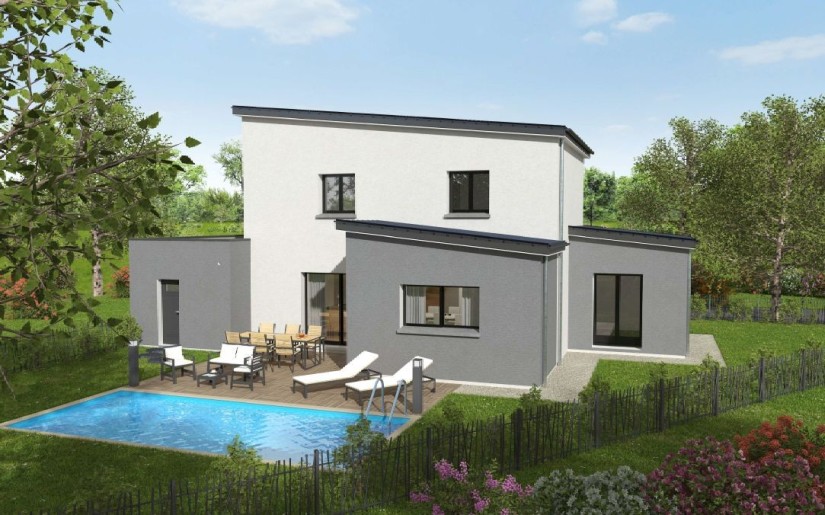 Terrain + Maison neuve de 114&nbsp;m² à Vertou