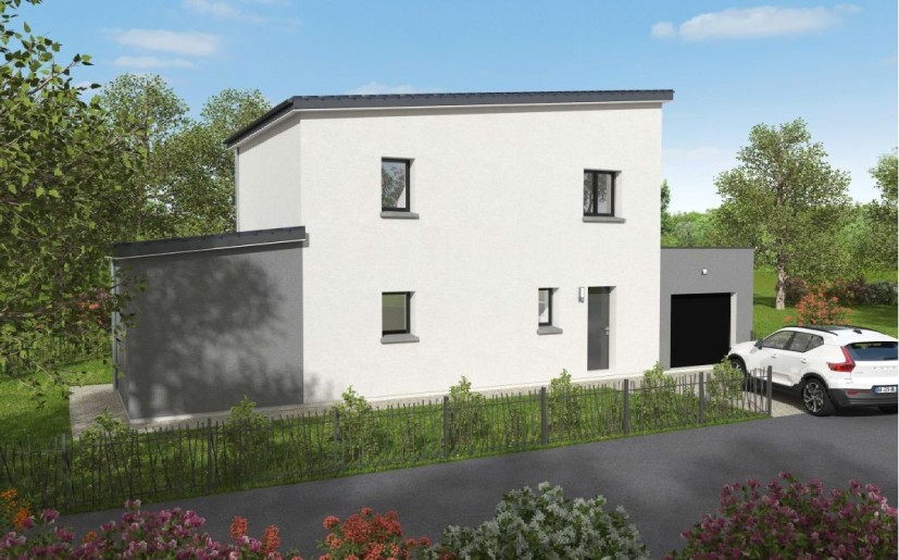 Terrain + Maison neuve de 114&nbsp;m² à Vertou