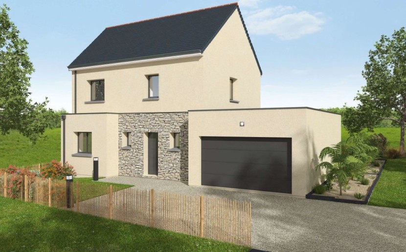 Terrain + Maison neuve de 121&nbsp;m² à La Chapelle-Heulin