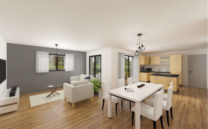 Terrain + Maison neuve de 114&nbsp;m² à Vallet