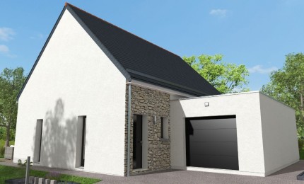 Terrain + Maison neuve de 91&nbsp;m² à Saint-Jean-de-Linières