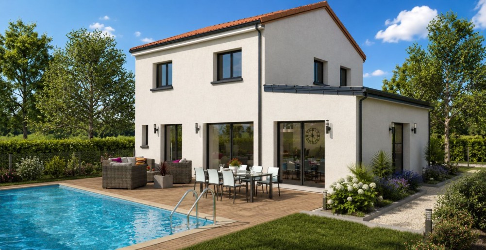 Terrain + Maison neuve de 149&nbsp;m² à Les Sorinières