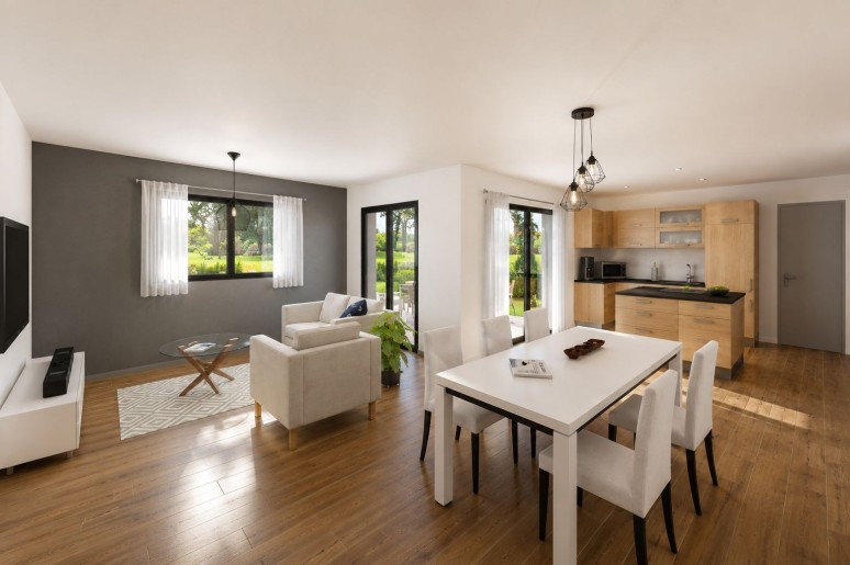 Terrain + Maison neuve de 114&nbsp;m² à Vertou