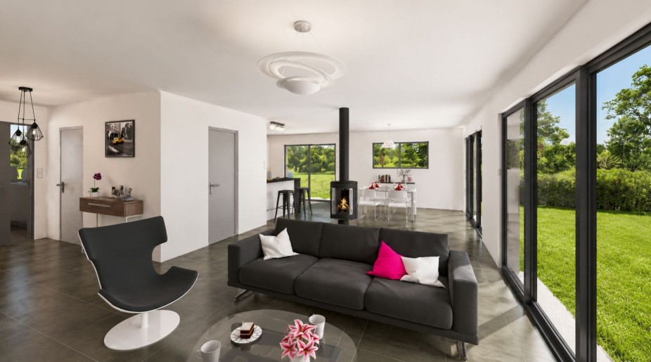 Terrain + Maison neuve de 169&nbsp;m² à Touvois