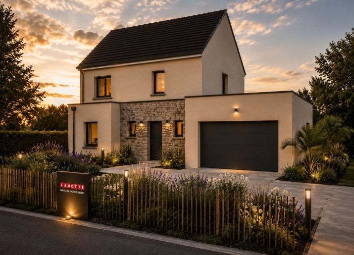 Terrain + Maison neuve de 121&nbsp;m² à La Chapelle-Heulin