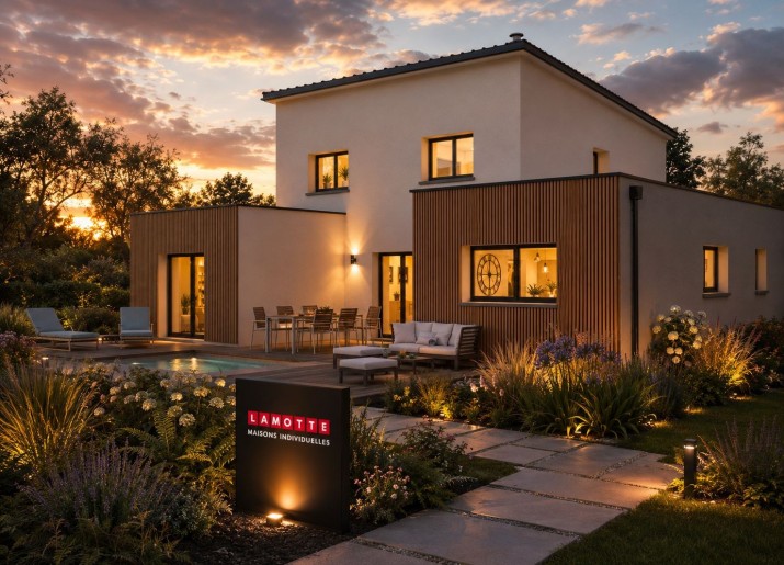 Terrain + Maison neuve de 177&nbsp;m² à Aigrefeuille-sur-Maine