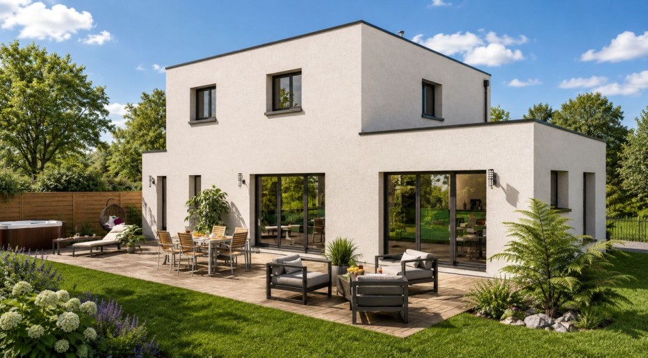 Terrain + Maison neuve de 169&nbsp;m² à Aigrefeuille-sur-Maine