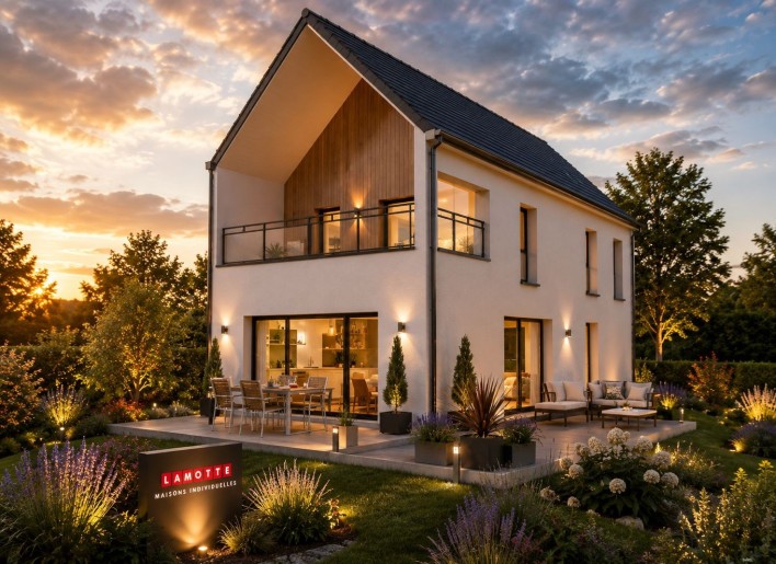 Terrain + Maison neuve de 134&nbsp;m² à Vigneux-de-Bretagne