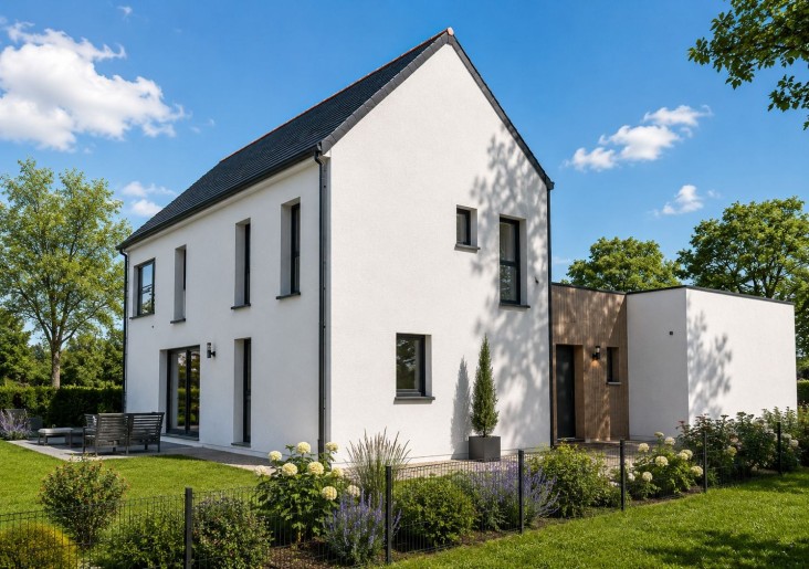Terrain + Maison neuve de 134&nbsp;m² à Vigneux-de-Bretagne