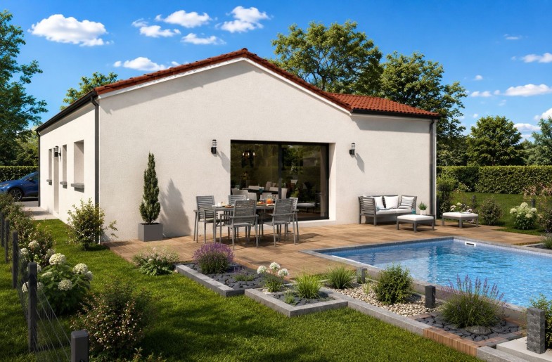 Terrain + Maison neuve de 113&nbsp;m² à Bouaye