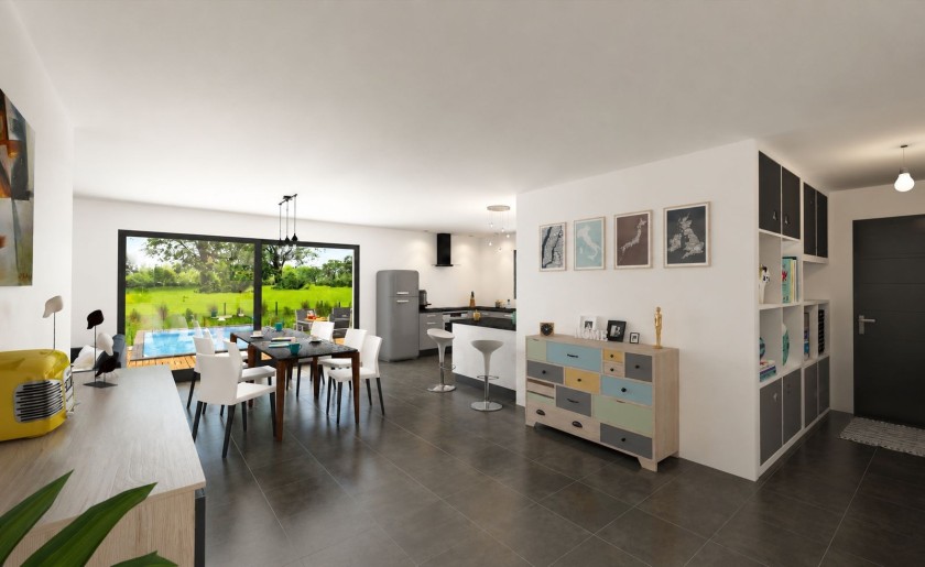 Terrain + Maison neuve de 113&nbsp;m² à Bouaye