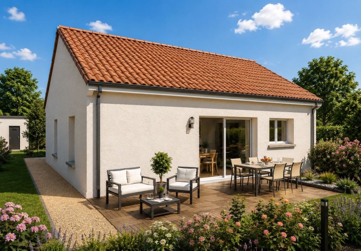 Terrain + Maison neuve de 71&nbsp;m² à Clisson