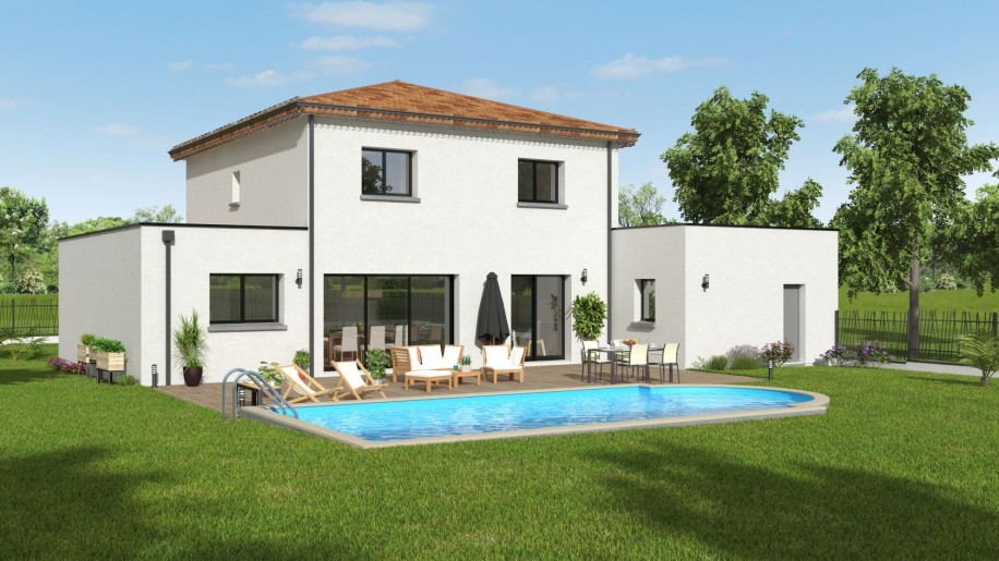 Terrain + Maison neuve de 140 m² à Les Sorinières