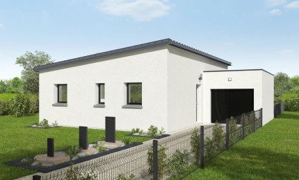 Terrain + Maison neuve de 75 m² à Le Landreau