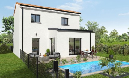 Terrain + Maison neuve de 106 m² à La Haie-Fouassière