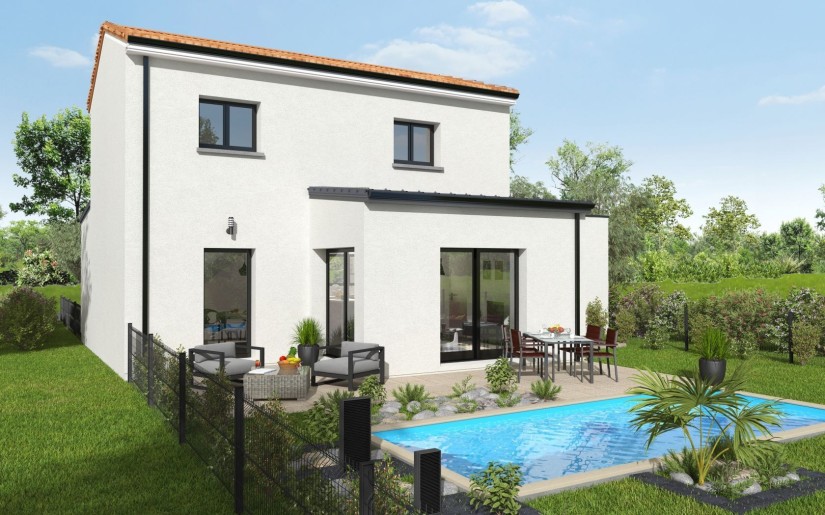 Terrain + Maison neuve de 110 m² à Saint-Léger-les-Vignes