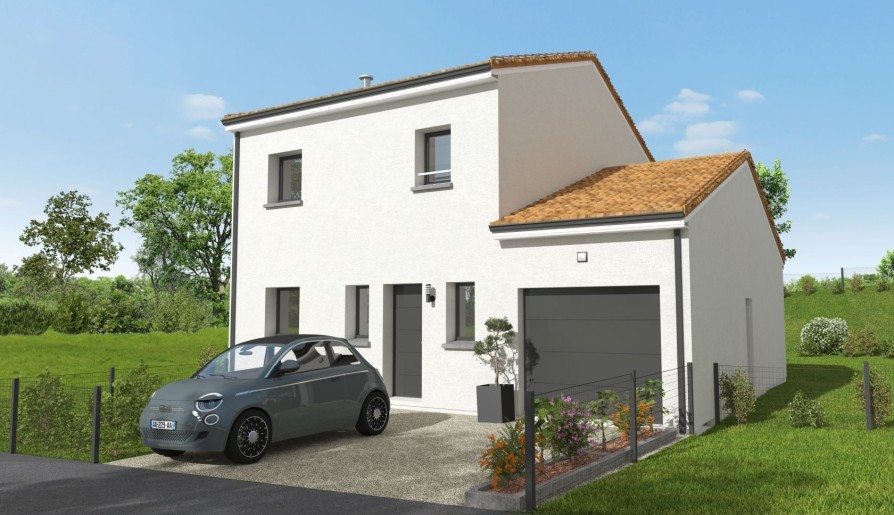 Terrain + Maison neuve de 104 m² à Bouaye