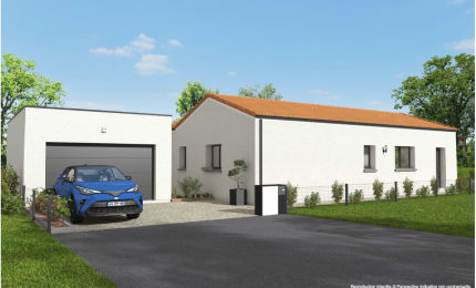 Terrain + Maison neuve de 113 m² à Monnières