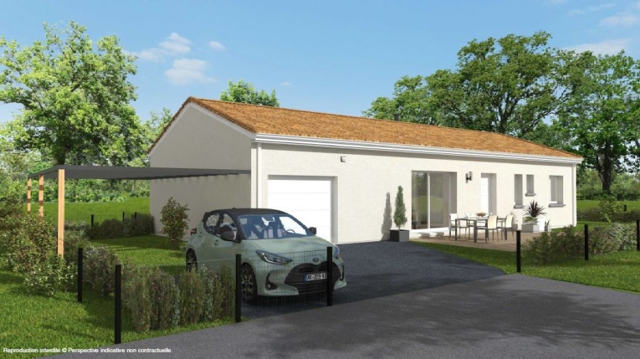 Terrain + Maison neuve de 94 m² à Geneston