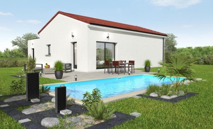 Terrain + Maison neuve de 75 m² à Les Sorinières