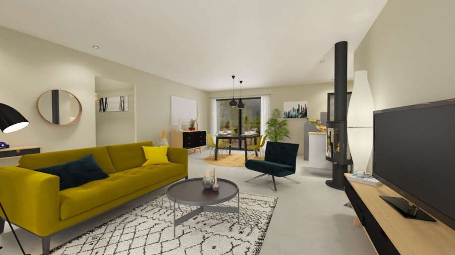 Terrain + Maison neuve de 85 m² à Saint-Fiacre-sur-Maine