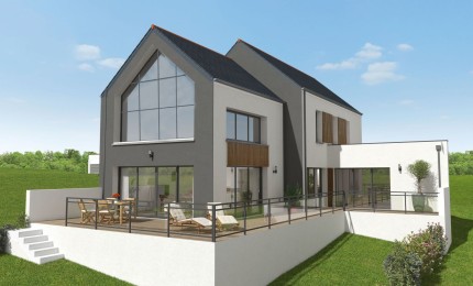 Terrain + Maison neuve de 230 m² à Torcé