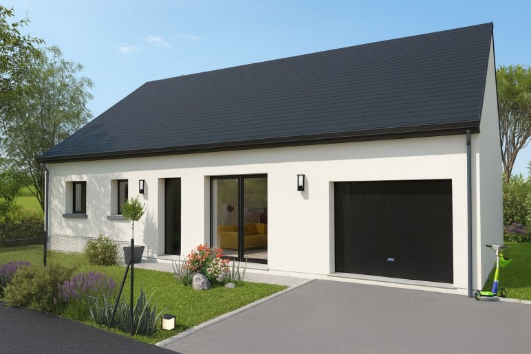 Terrain + Maison neuve de 85&nbsp;m² à Domagné