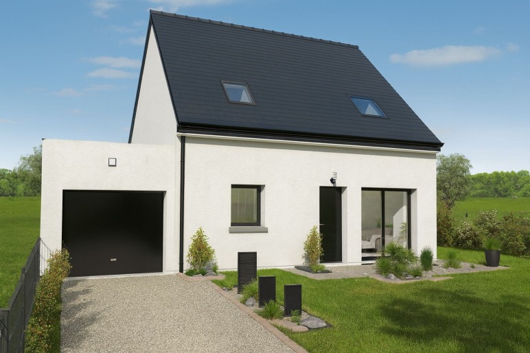 Terrain + Maison neuve de 85&nbsp;m² à Romagné