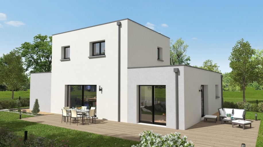 Terrain + Maison neuve de 106&nbsp;m² à Domloup