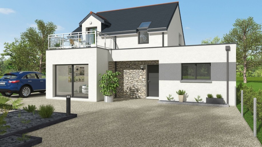 Terrain + Maison neuve de 129&nbsp;m² à Lamballe
