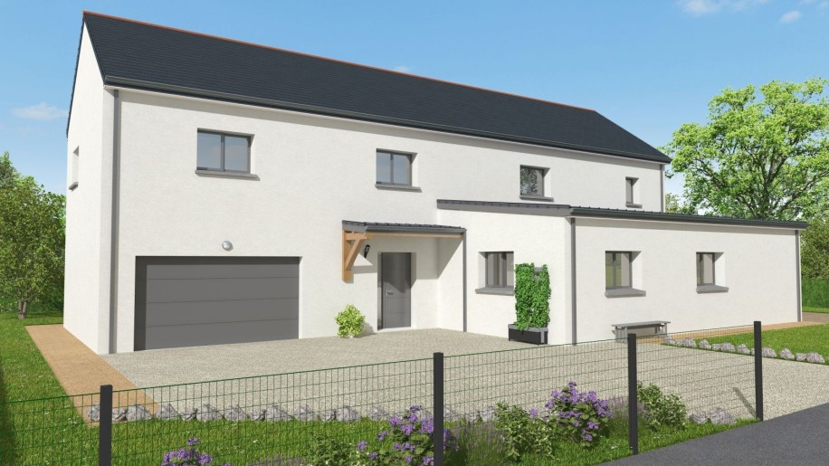 Terrain + Maison neuve de 243&nbsp;m² à Louvigné-de-Bais