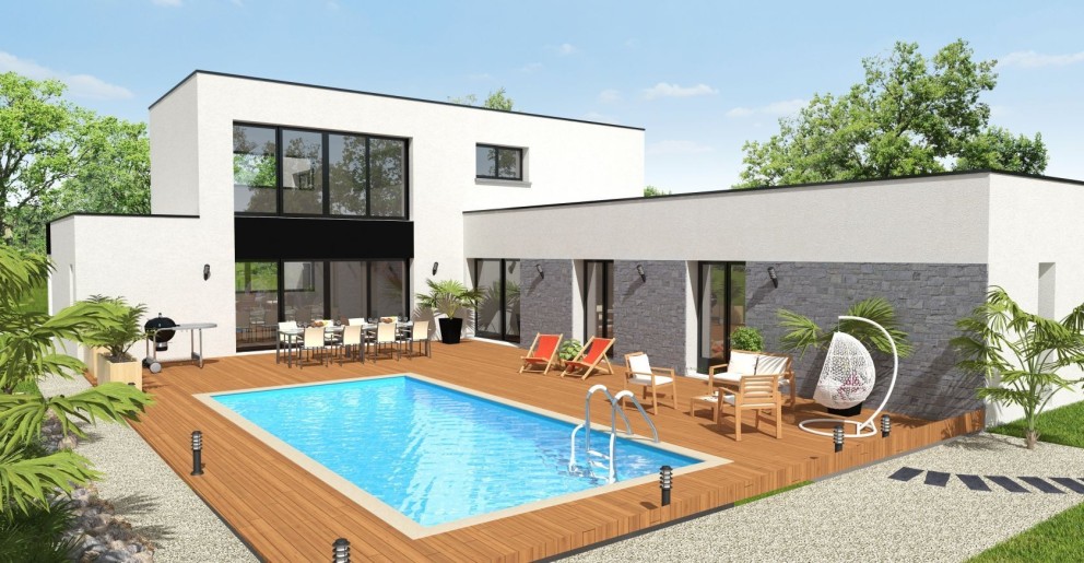 Terrain + Maison neuve de 218&nbsp;m² à Bruz
