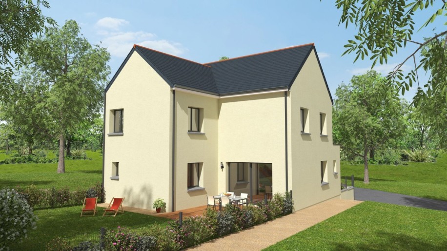 Terrain + Maison neuve de 114&nbsp;m² à Bain-de-Bretagne