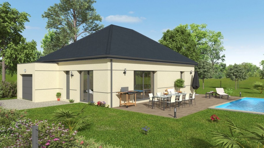 Terrain + Maison neuve de 75&nbsp;m² à Saint-Thurial