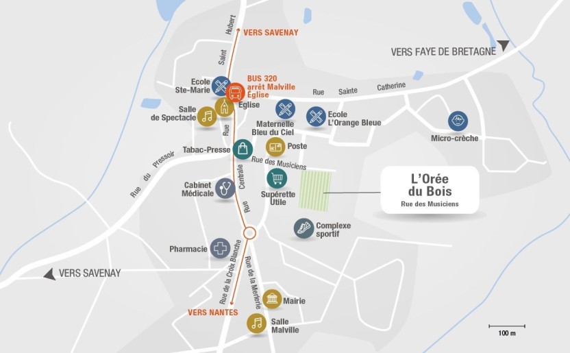 Terrain + Maison neuve de 110&nbsp;m² à Malville