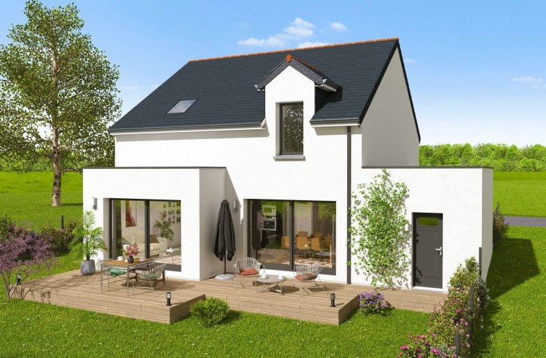 Terrain + Maison neuve de 120&nbsp;m² à Cardroc