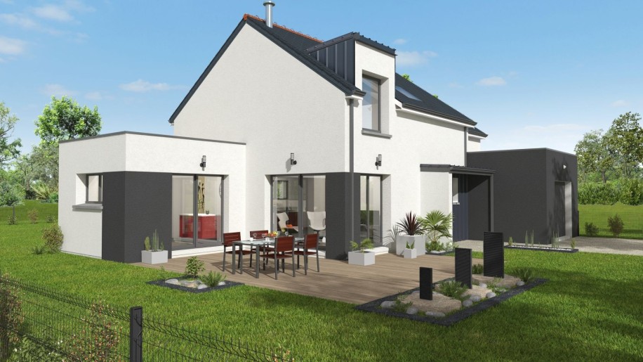 Terrain + Maison neuve de 118&nbsp;m² à Montreuil-sur-Ille