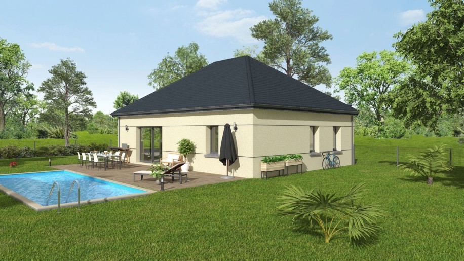 Terrain + Maison neuve de 75&nbsp;m² à Saint-Thurial