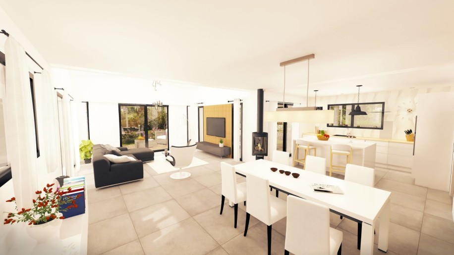 Terrain + Maison neuve de 141&nbsp;m² à Gévezé