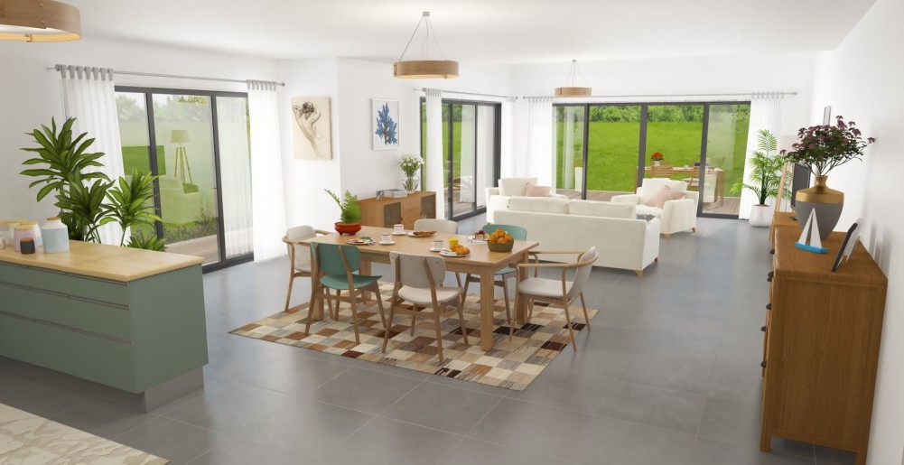 Terrain + Maison neuve de 105&nbsp;m² à Louvigné-de-Bais